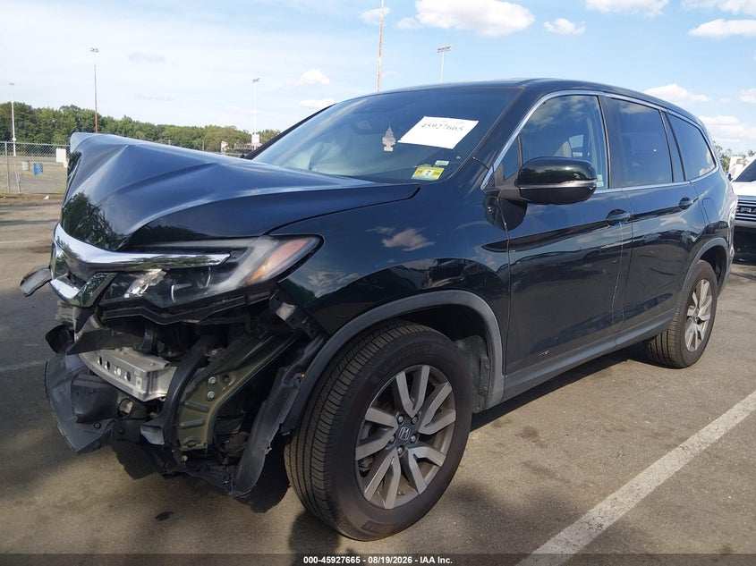 2019 Honda Pilot, Front End, IAAI, VIN 5FNYF6H58KB022739 — photo 2