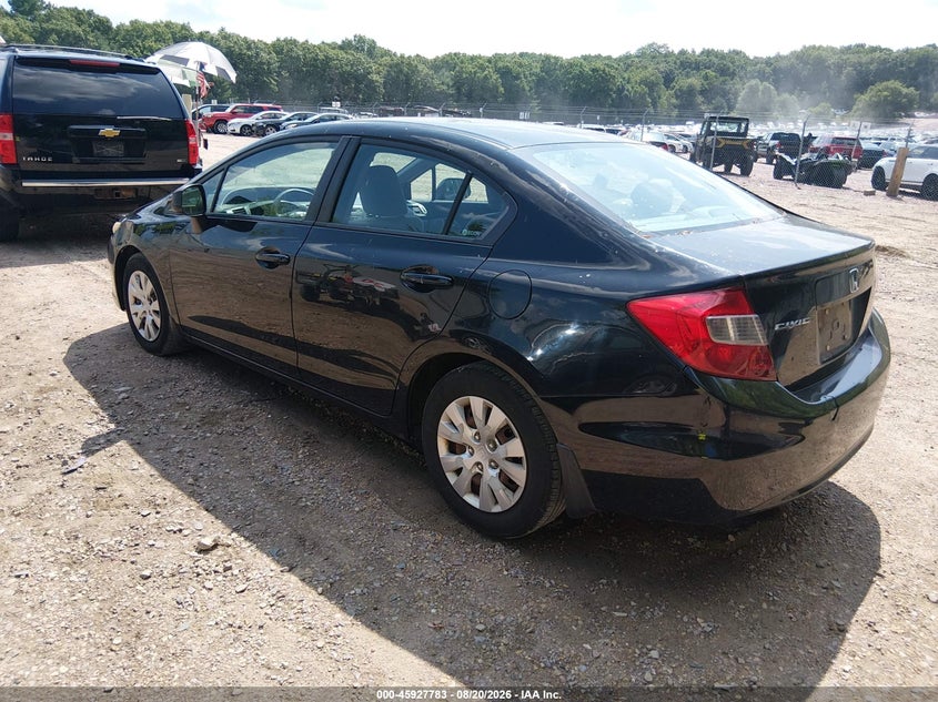2012 HONDA CIVIC auction photo 3