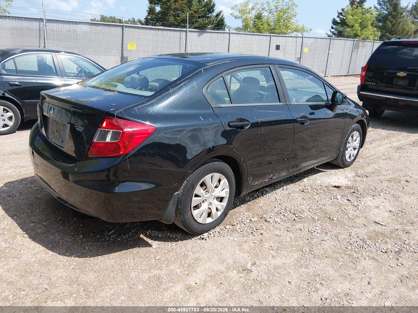2012 HONDA CIVIC auction photo 4