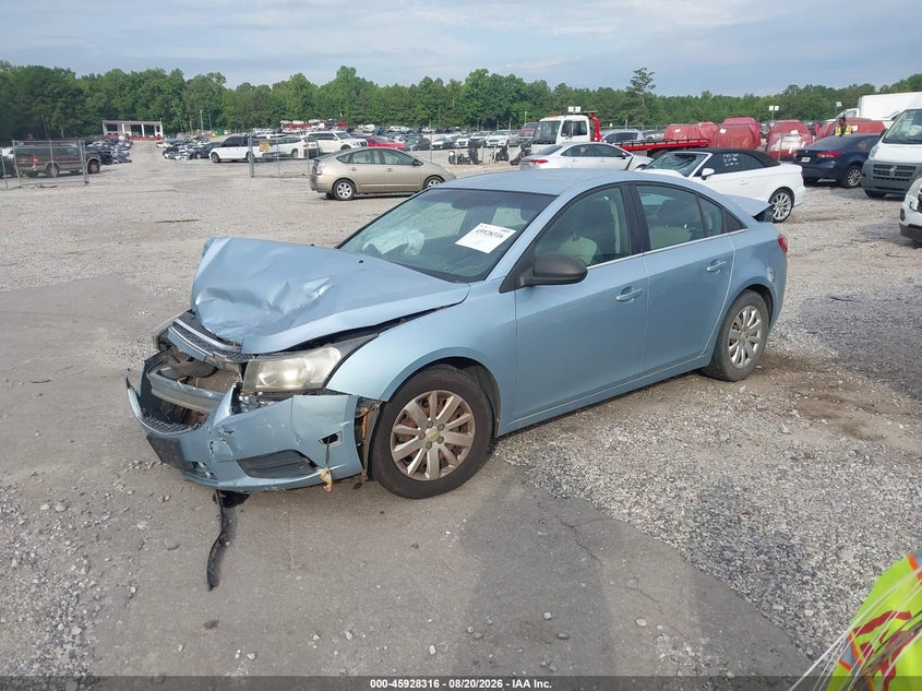 2011 Chevrolet Cruze, Удар спереду, IAAI, VIN 1G1PC5SH4B7248440 — фото 2