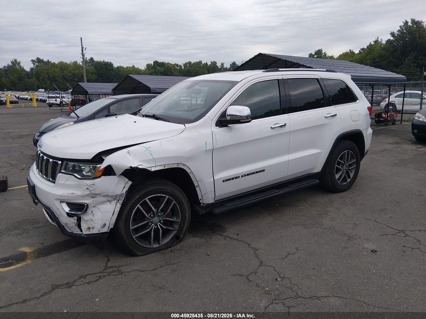 2017 Jeep Grand Cherokee Limited, Front End, IAAI, VIN 1C4RJFBG5HC923036 — photo 2