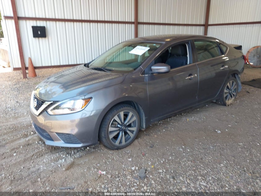 2019 Nissan Sentra, Удар ззаду, IAAI, VIN 3N1AB7AP3KY303479 — фото 2