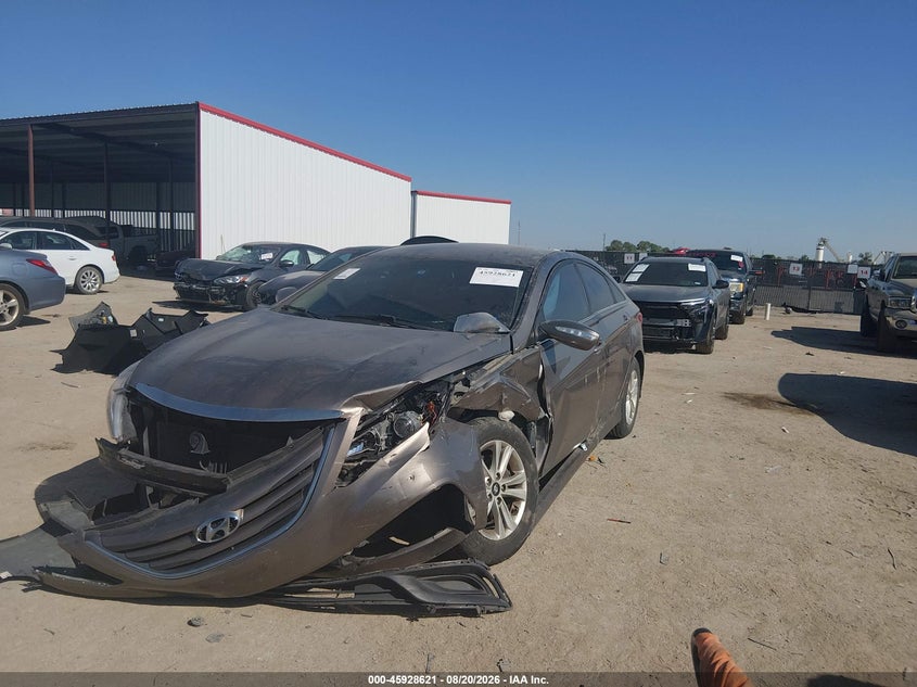 2014 Hyundai Sonata, Front End, IAAI, VIN 5NPEB4AC5EH914738 — photo 2