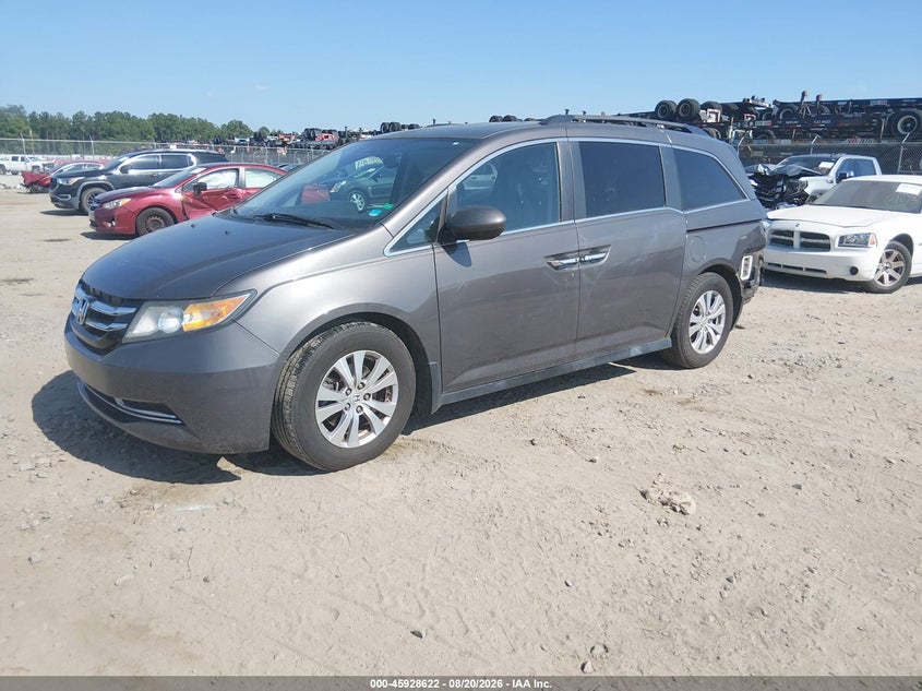 2016 Honda Odyssey, Удар ззаду, IAAI, VIN 5FNRL5H60GB062756 — фото 2