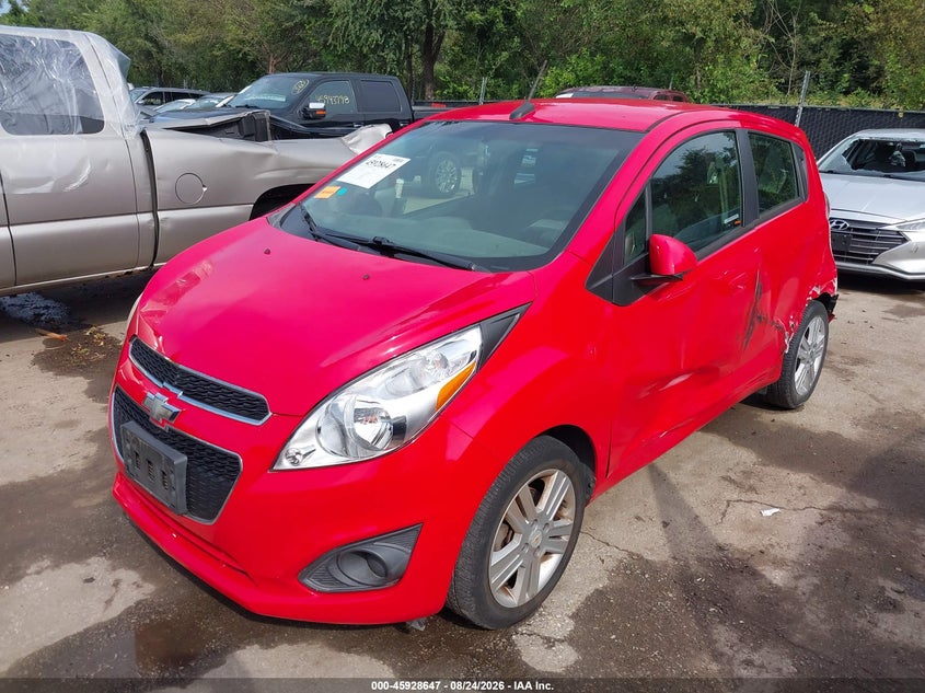2013 Chevrolet Spark, Левый бок, IAAI, VIN KL8CD6S91DC509351 — фото 2