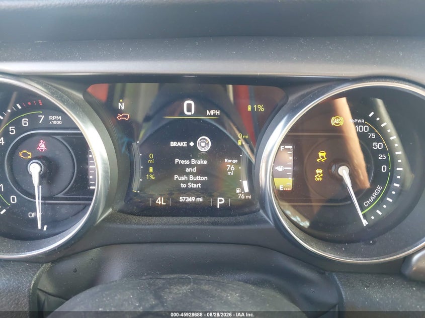 JEEP WRANGLER 4XE 2022 VIN 1C4JJXR68NW152856