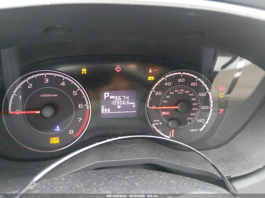 SUBARU IMPREZA 2018 VIN 4S3GKAB64J3600990
