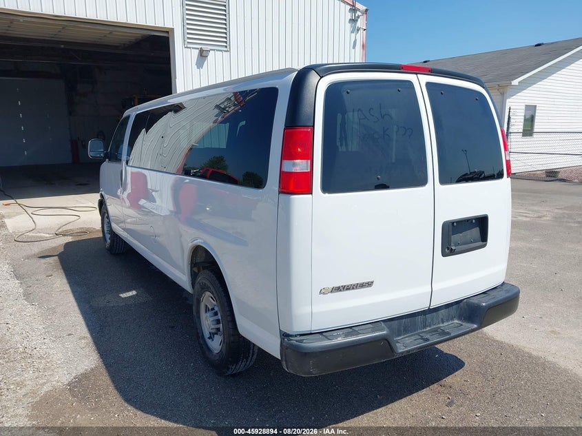 Vin: 1gazgnfp9m1153117, lot: 46428017, chevrolet express passenger rwd 3500 extended wheelbase ls 20213