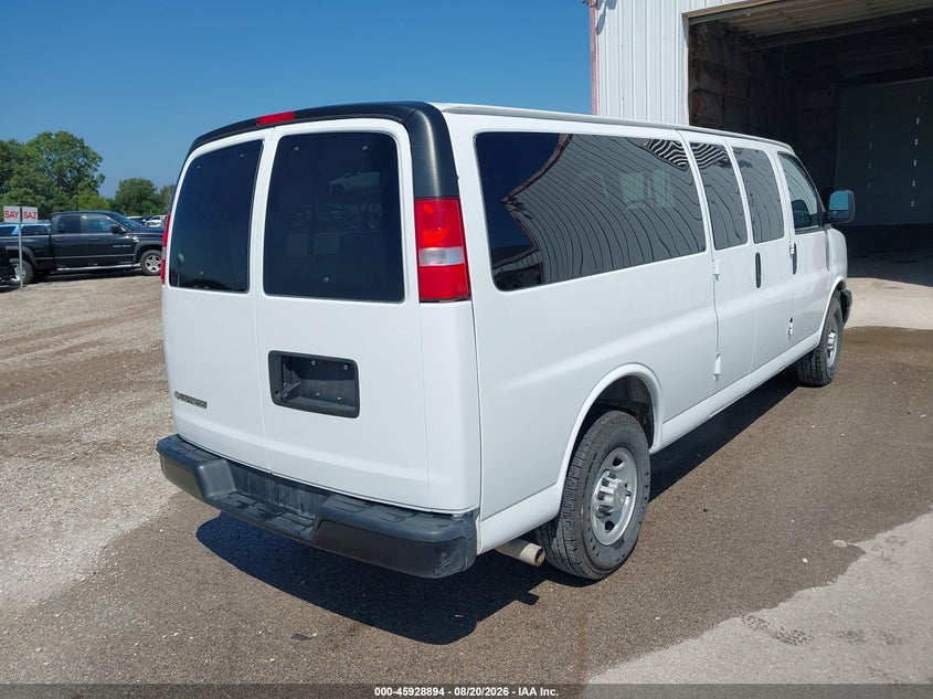 Vin: 1gazgnfp9m1153117, lot: 46428017, chevrolet express passenger rwd 3500 extended wheelbase ls 20214