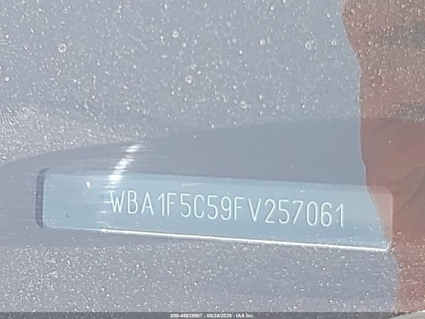 BMW 228 2015 VIN WBA1F5C59FV257061