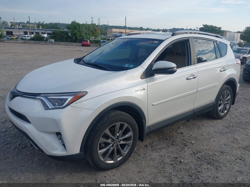 Vin: jtmdjrev2hd091400, lot: 46428109, toyota rav4 hybrid limited 20172