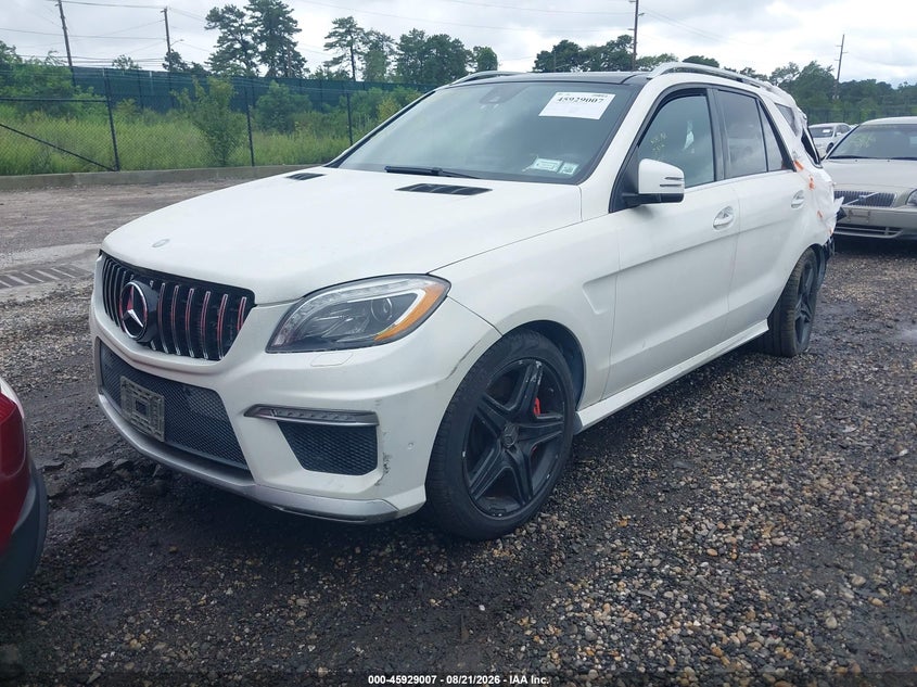 2012 Mercedes-Benz Ml 63 Amg 4Matic, Front End, IAAI, VIN 4JGDA7EB3CA043792 — photo 2