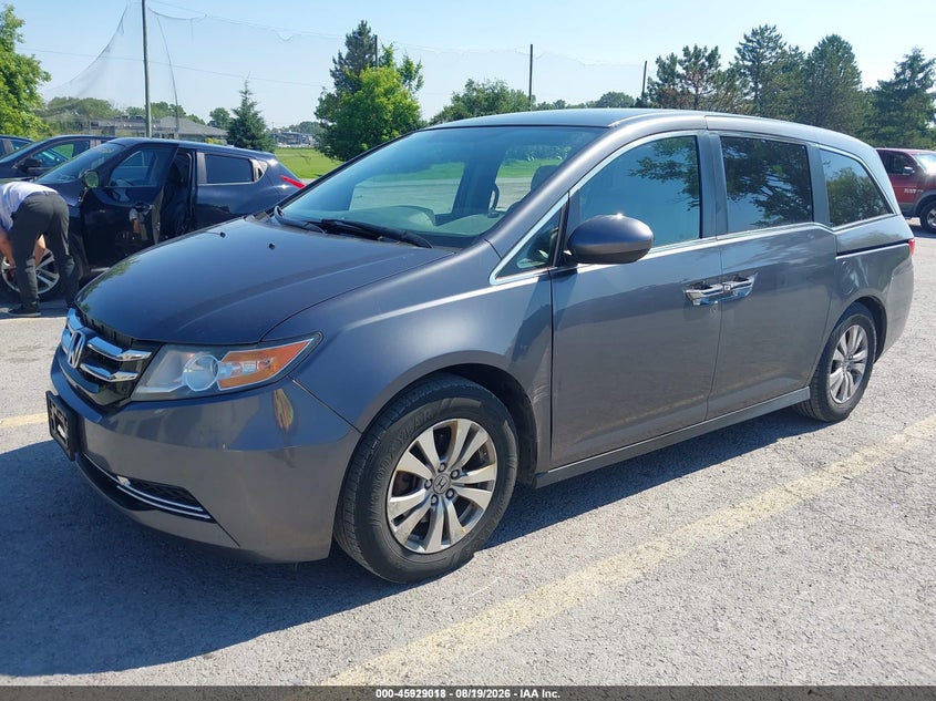 2017 Honda Odyssey, Лівий перед, IAAI, VIN 5FNRL5H39HB019203 — фото 2