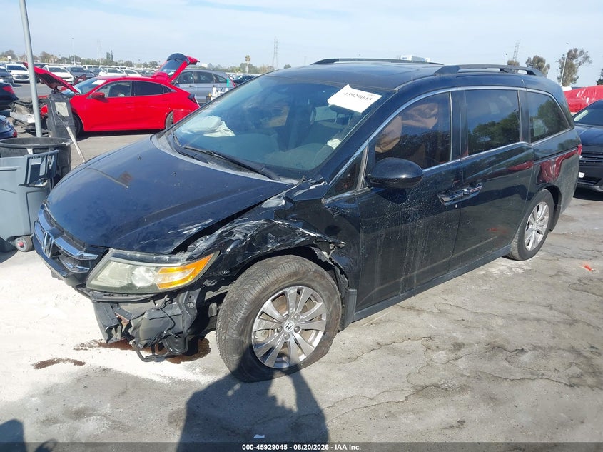 2016 Honda Odyssey, Left Front, IAAI, VIN 5FNRL5H65GB167812 — photo 2
