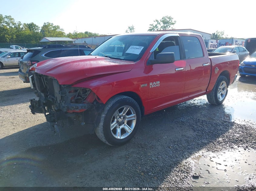 2015 RAM 1500, Front End, IAAI, VIN 1C6RR6LT7FS608687 — photo 2