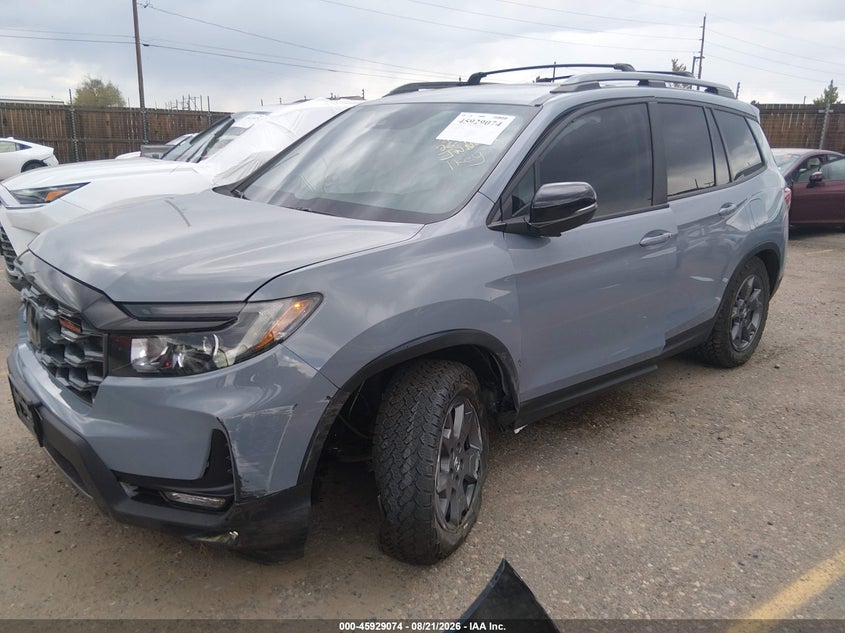 2024 Honda Passport, Оба бока, IAAI, VIN 5FNYF8H62RB020094 — фото 2