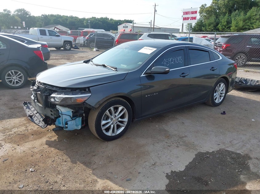 2016 Chevrolet Malibu, Front End, IAAI, VIN 1G1ZE5ST2GF325696 — photo 2