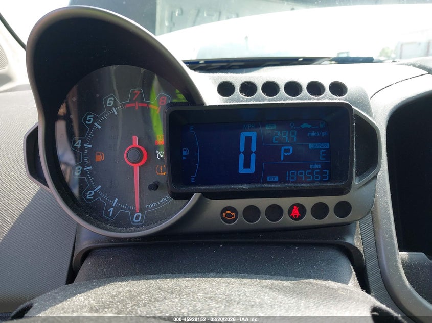 CHEVROLET SONIC 2014 VIN 1G1JC6SH8E4212686