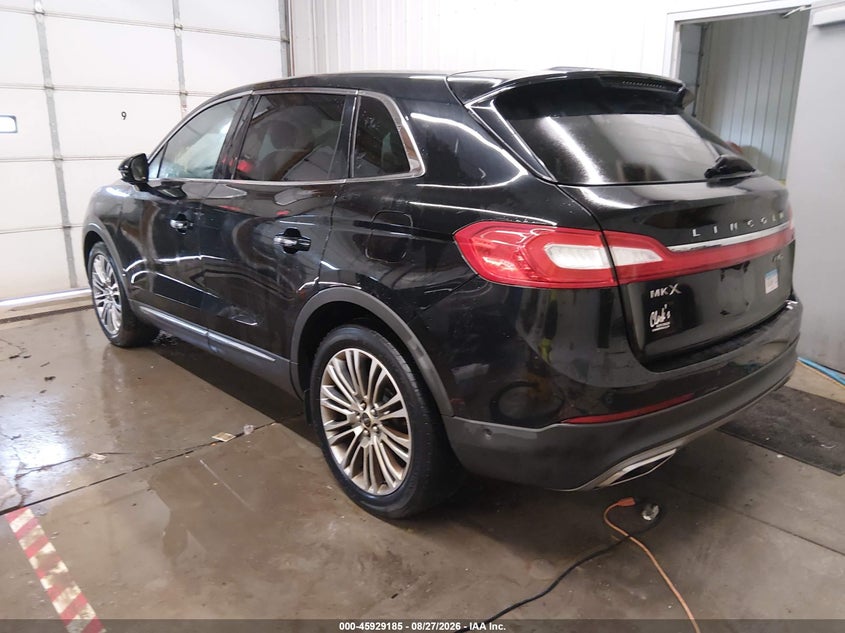 Vin: 2lmtj8lrxgbl44365, lot: 46428308, lincoln mkx reserve 20163