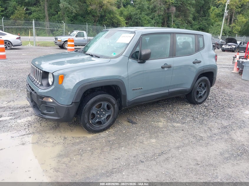2018 Jeep Renegade, Неизвестно, IAAI, VIN ZACCJBABXJPJ43052 — фото 2