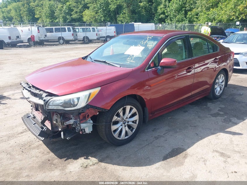2015 Subaru Legacy, Front End, IAAI, VIN 4S3BNBC61F3002742 — photo 2