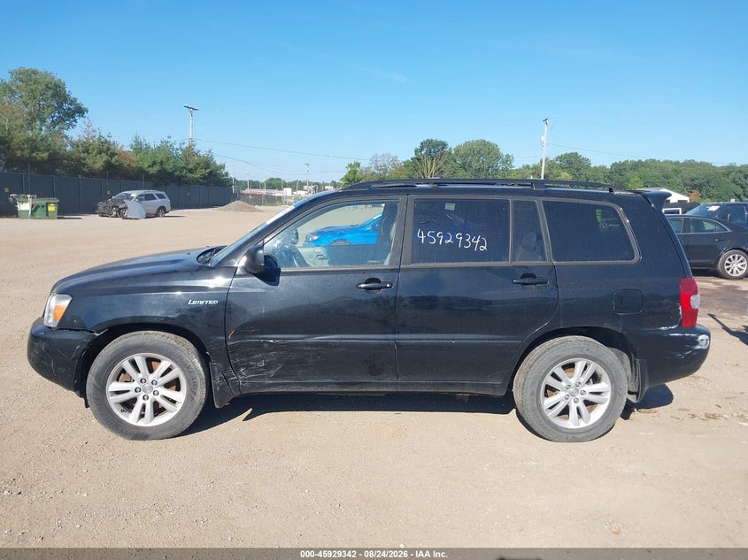 TOYOTA HIGHLANDER HYBRID 2006 VIN JTEEW21AX60003161