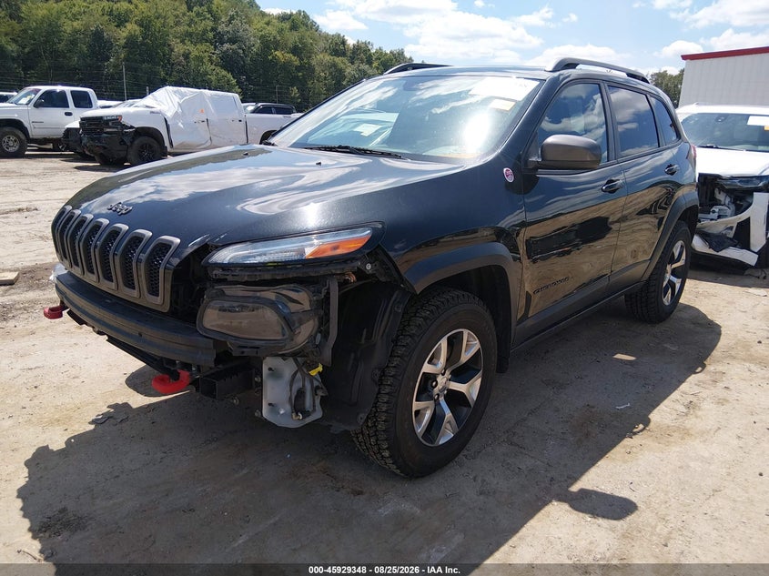 2015 Jeep Cherokee, Удар спереди, IAAI, VIN 1C4PJMBS2FW587552 — фото 2