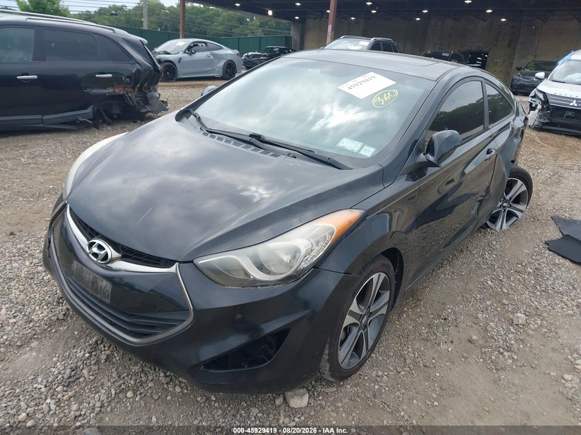 2013 Hyundai Elantra, Лівий зад, IAAI, VIN KMHDH6AE8DU005447 — фото 2