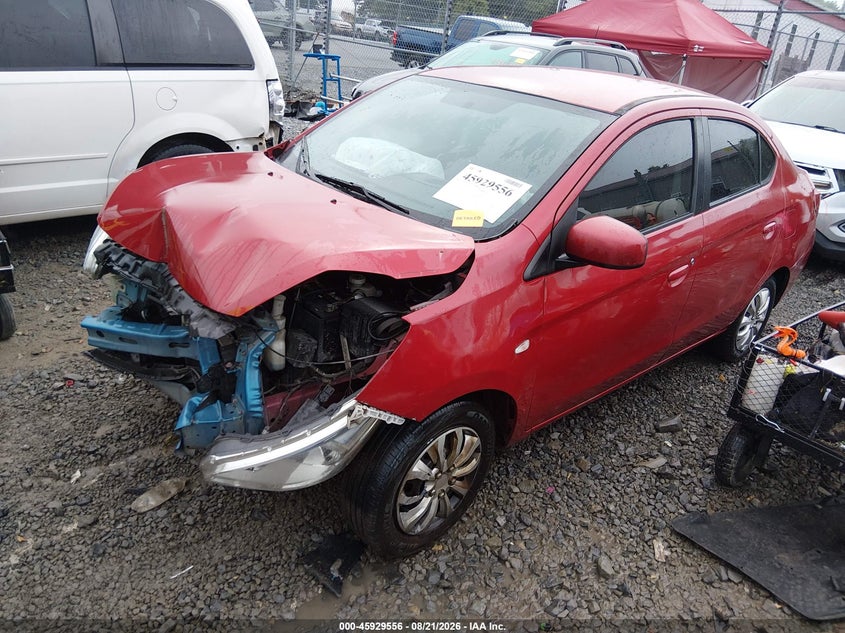 2018 Mitsubishi Mirage, Front End, IAAI, VIN ML32F3FJ1JHF16482 — photo 2