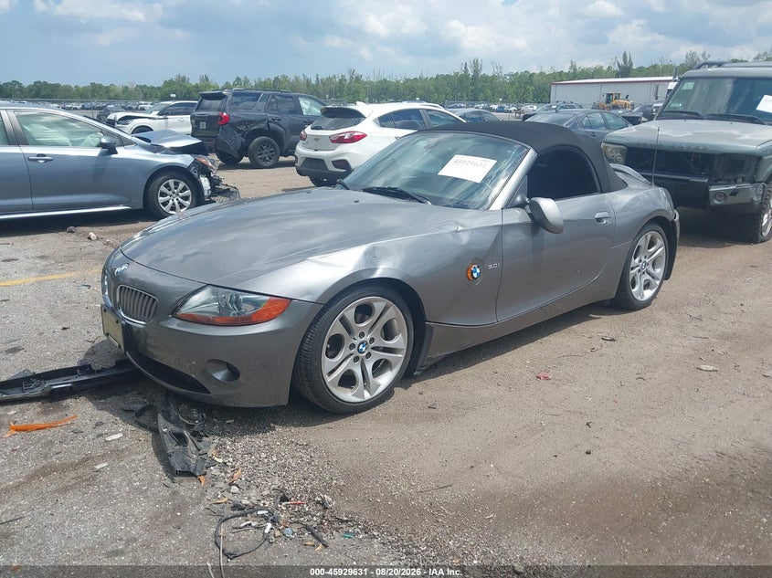 2004 BMW Z4, Левый зад, IAAI, VIN 4USBT53594LT25104 — фото 2