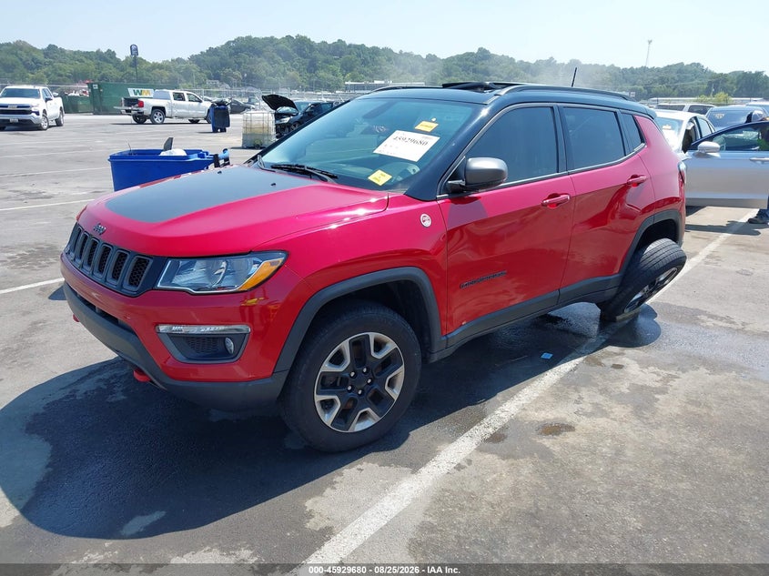 2018 Jeep Compass, Left Rear, IAAI, VIN 3C4NJDDB8JT201039 — photo 2