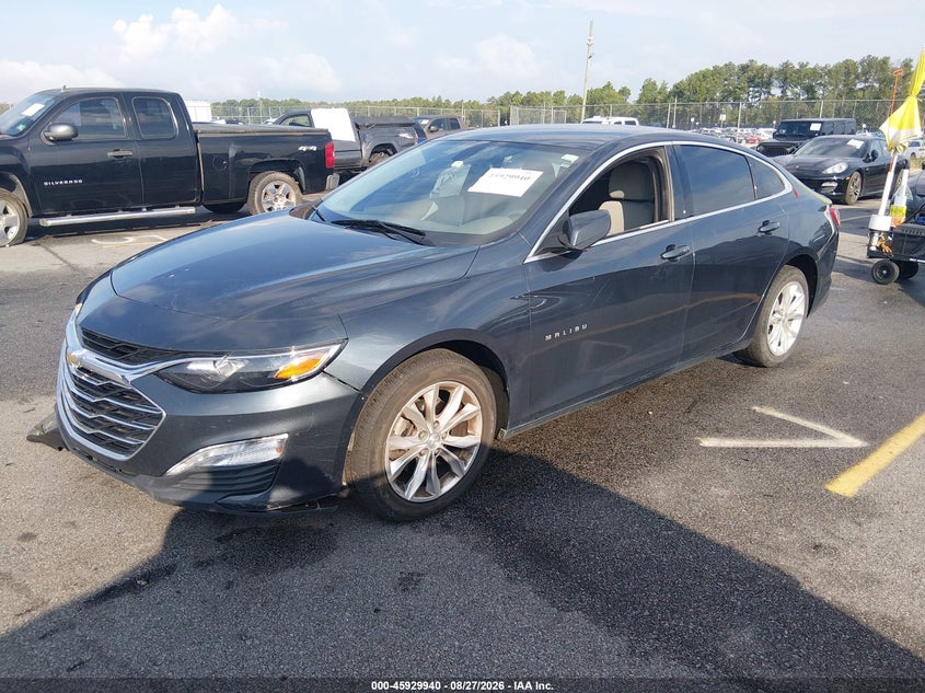 2020 Chevrolet Malibu, Right Side, IAAI, VIN 1G1ZD5ST4LF014879 — photo 2