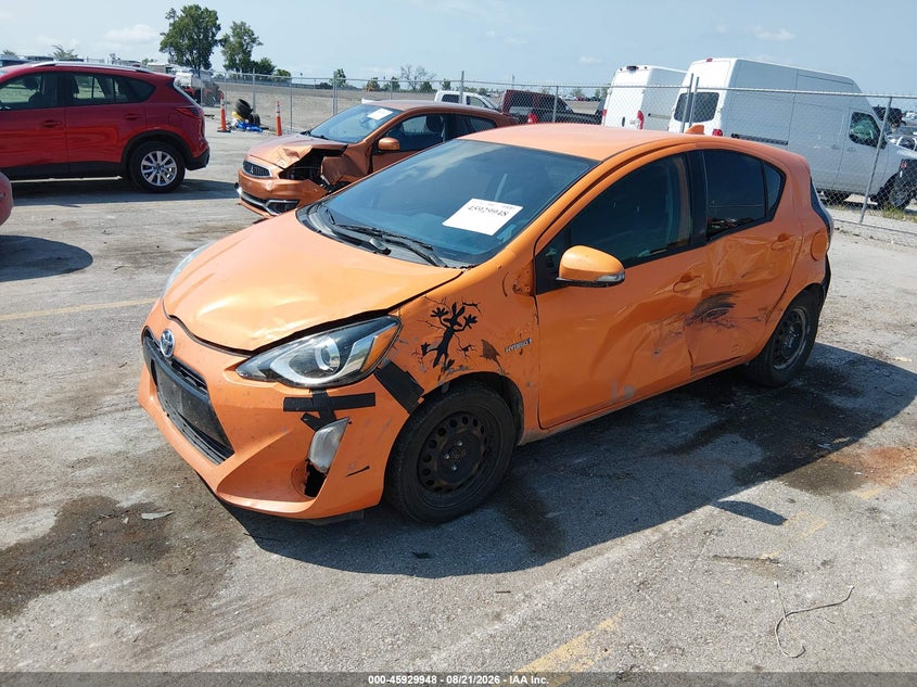 Vin: jtdkdtb32g1131814, lot: 46429071, toyota prius c three 20162