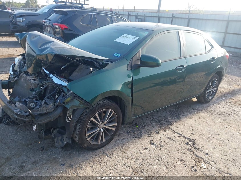 2016 Toyota Corolla, Front End, IAAI, VIN 2T1BURHE7GC584270 — photo 2