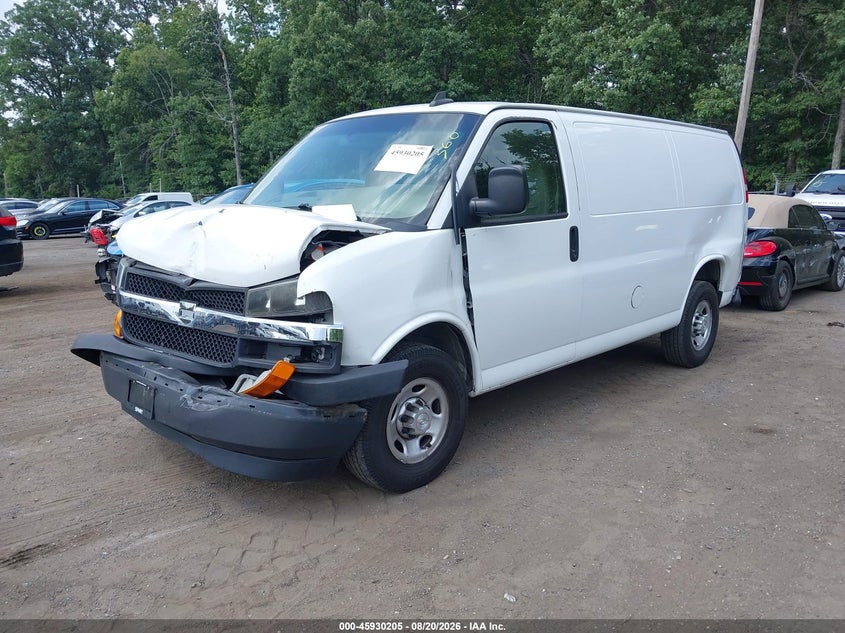 2019 Chevrolet Express, Удар спереду, IAAI, VIN 1GCWGAFPXK1171612 — фото 2