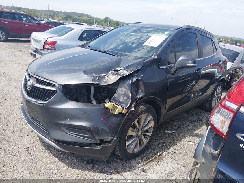 Vin: kl4cjasb5jb621314, lot: 46429461, buick encore preferred 20182