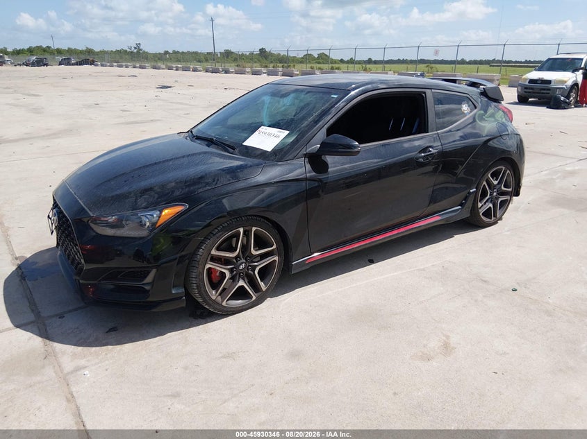 2020 Hyundai Veloster, Удар ззаду, IAAI, VIN KMHT36AH8LU007380 — фото 2