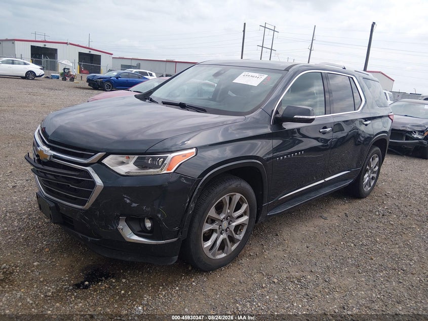 2018 Chevrolet Traverse, Удар спереди, IAAI, VIN 1GNERKKW0JJ271538 — фото 2