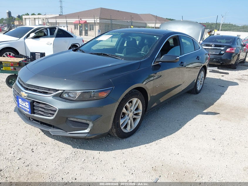 2017 Chevrolet Malibu, Удар ззаду, IAAI, VIN 1G1ZE5ST5HF139281 — фото 2