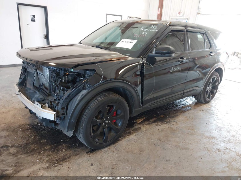 2022 Ford Explorer, Front End, IAAI, VIN 1FM5K8GC7NGA06807 — photo 2