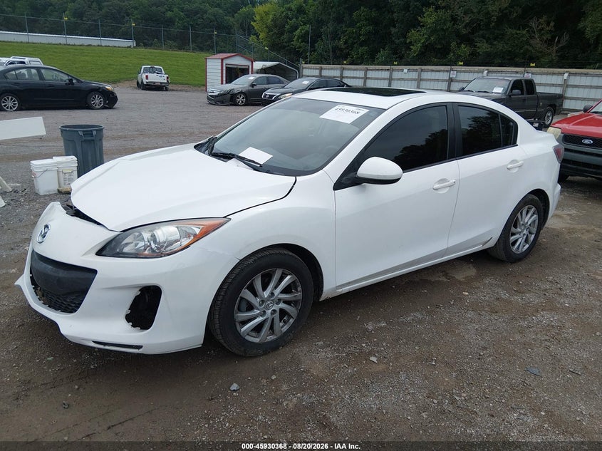 2012 Mazda 3, Front End, IAAI, VIN JM1BL1V75C1654017 — photo 2