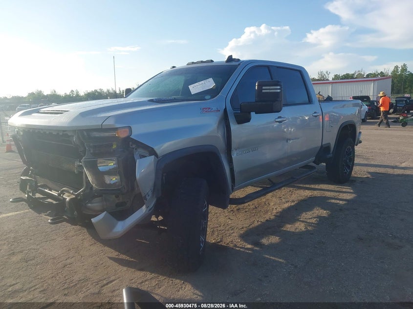 2021 Chevrolet Silverado, Front End, IAAI, VIN 1GC4YNEY0MF212843 — photo 2
