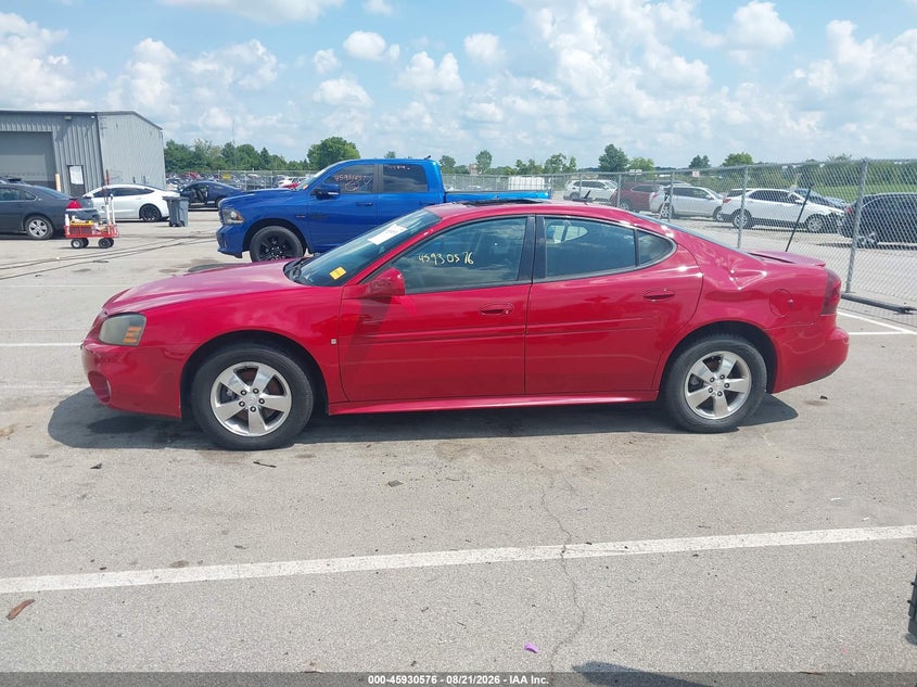 PONTIAC GRAND PRIX 2008 VIN 2G2WP552X81111012