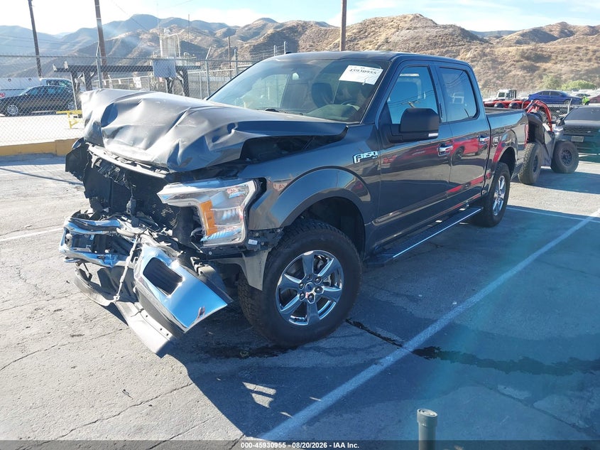2018 Ford F-150, Front End, IAAI, VIN 1FTEW1EP6JKD93296 — photo 2