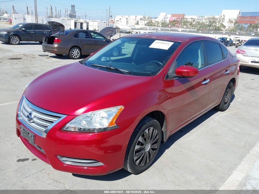 2015 Nissan Sentra, Правый зад, IAAI, VIN 3N1AB7AP7FY306293 — фото 2