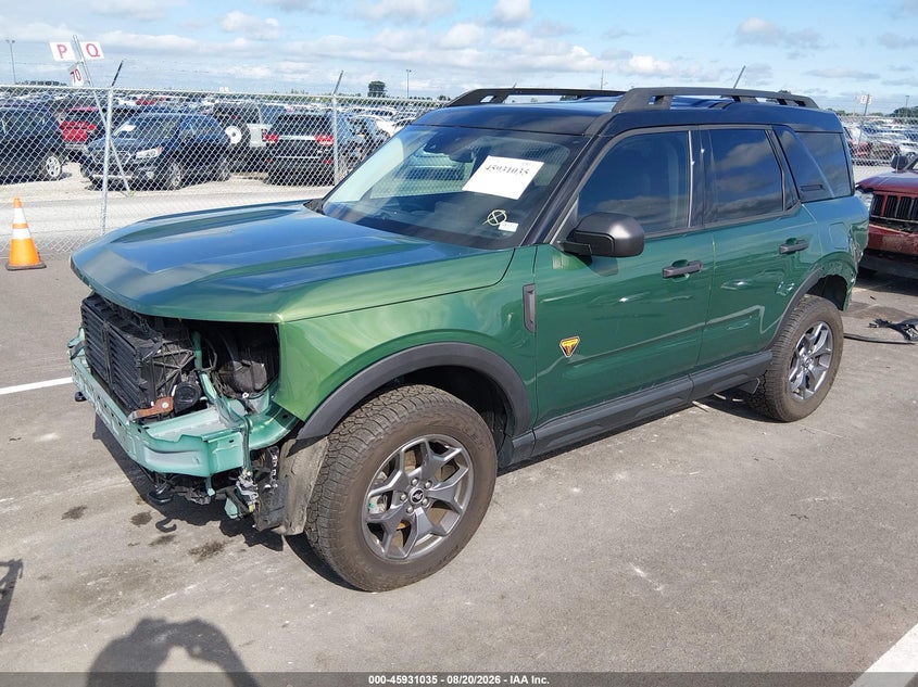 Vin: 3fmcr9d92rre11005, lot: 46430160, ford bronco sport badlands 20242