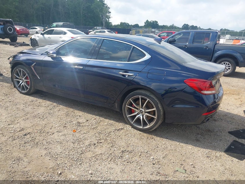 Vin: kmtg34le9lu051533, lot: 46430162, genesis g70 3.3t awd 20203