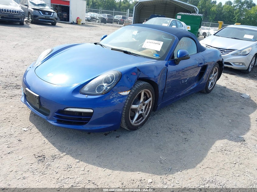 2013 Porsche Boxster, Left Side, IAAI, VIN WP0CA2A86DS112080 — photo 2