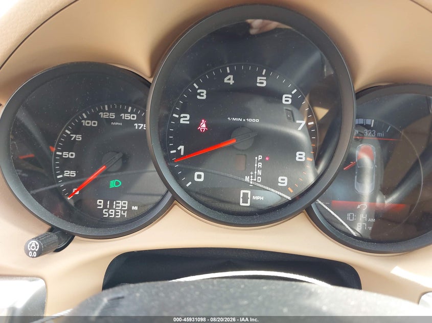 PORSCHE BOXSTER 2013 VIN WP0CA2A86DS112080