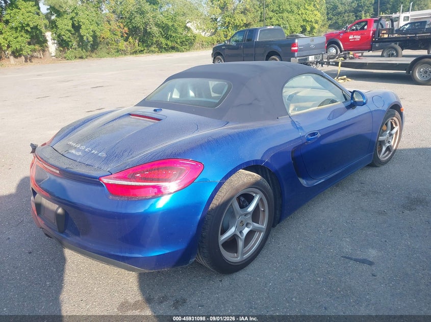 PORSCHE BOXSTER 2013 VIN WP0CA2A86DS112080